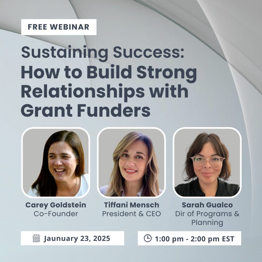 Webinar How to Build Strong Relationships with Grant Funders