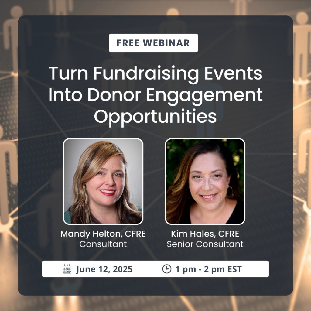 Webinar - Turn Fundraising Events Into Donor Engagement Opportunities