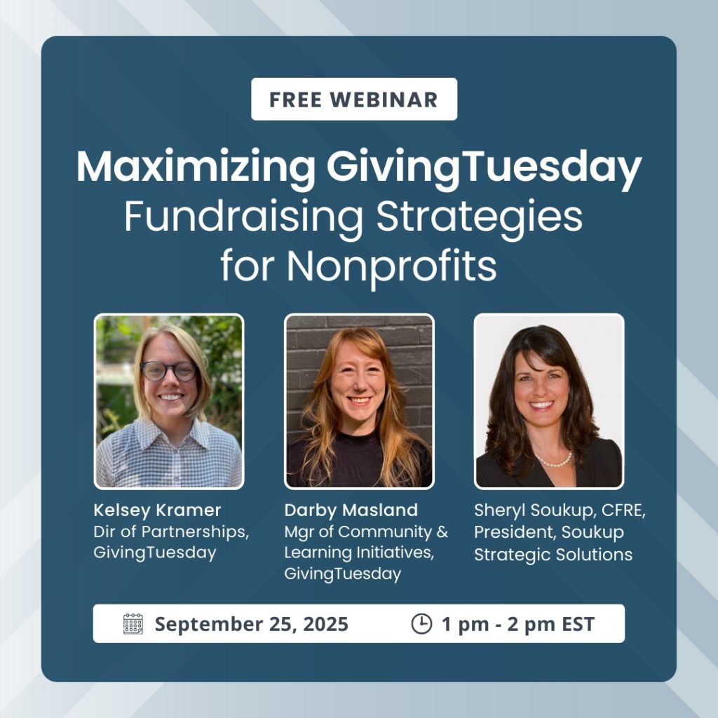 Webinar - Maximizing Giving Tuesday: Fundraising Strategies for Nonprofits
